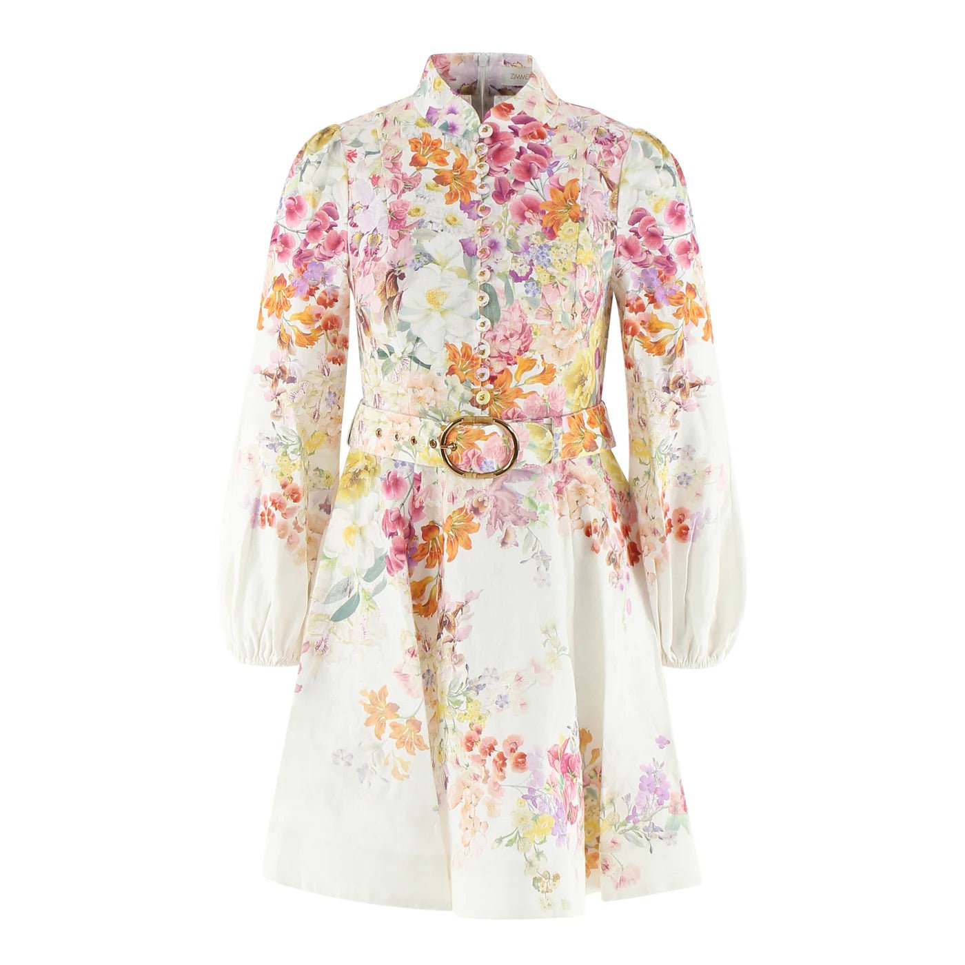 Aurora Bloom Belted Dress - Miraee Paris