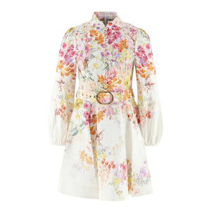 Aurora Bloom Belted Dress - Miraee Paris