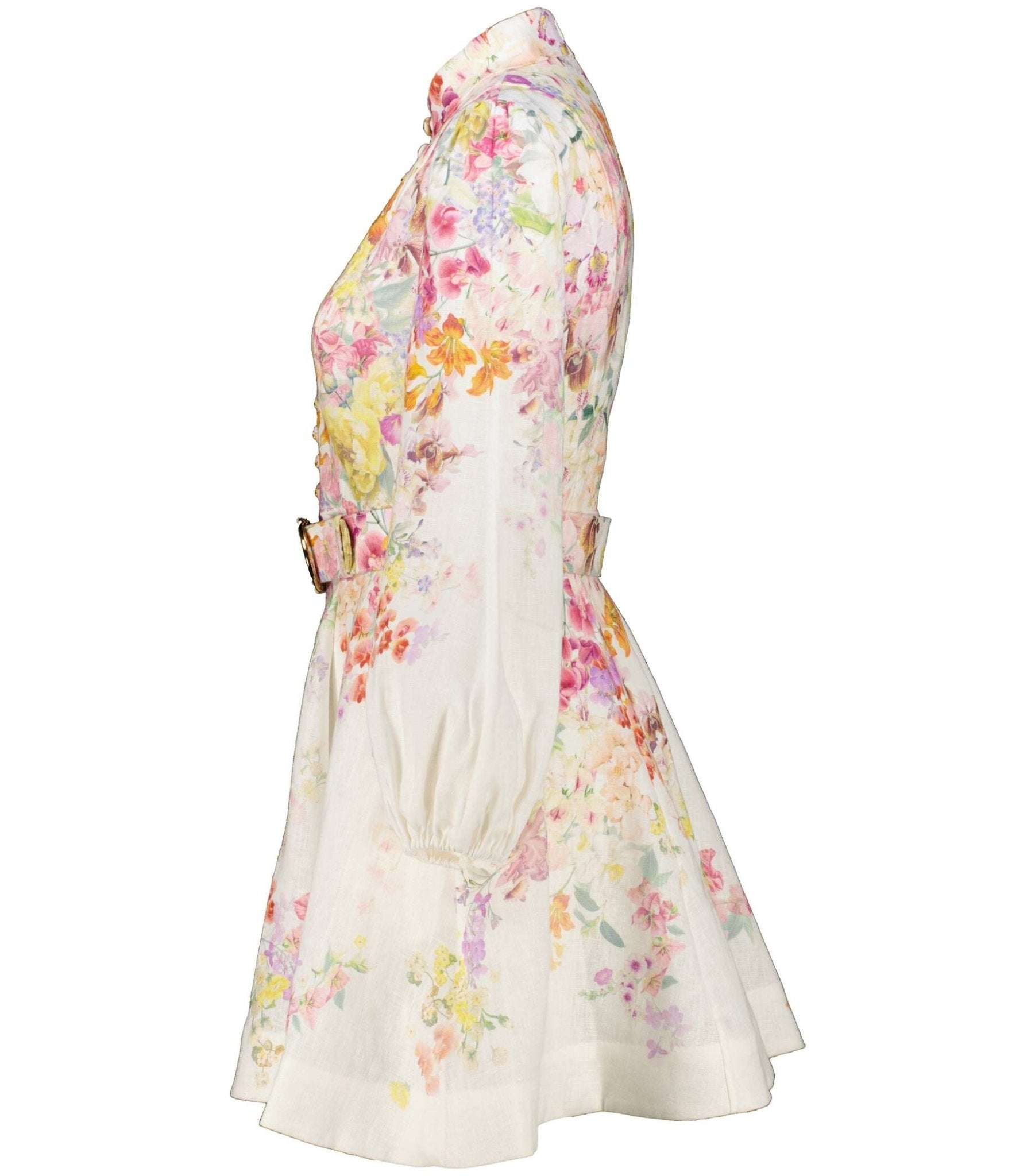 Aurora Bloom Belted Dress - Miraee Paris