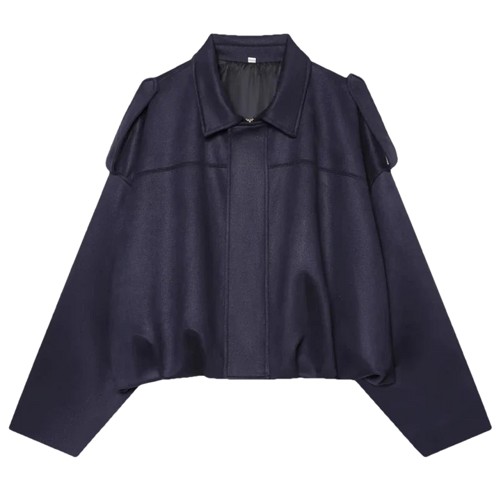 HAILEY – Cropped Bomber Jacke aus Wildleder-Optik