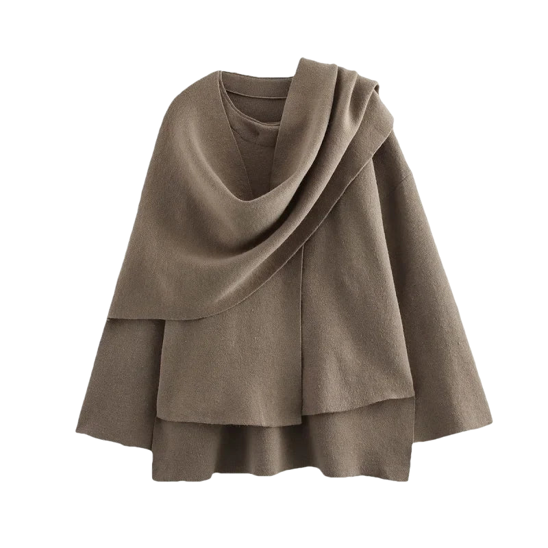 NADJA – Wattierte Winterjacke mit asymmetrischem Schalkragen