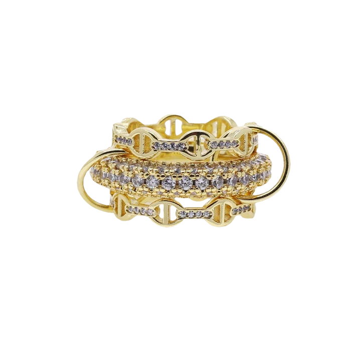 Élodie – Eleganter Zirkonia Ring mit 18K-Goldbeschichtung
