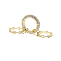 Élodie – Eleganter Zirkonia Ring mit 18K-Goldbeschichtung – Produktansicht 3 | MIRAÉE PARIS