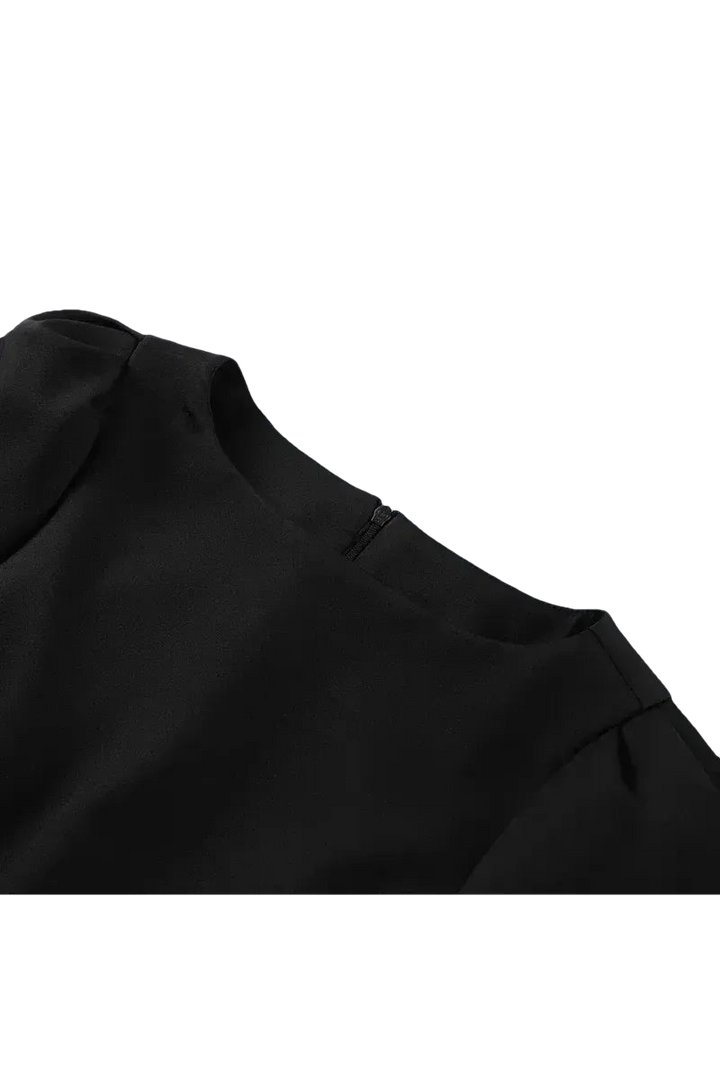 SERAPHINA – Elegantes Puff-Minikleid in Schwarz | Miraee Paris
