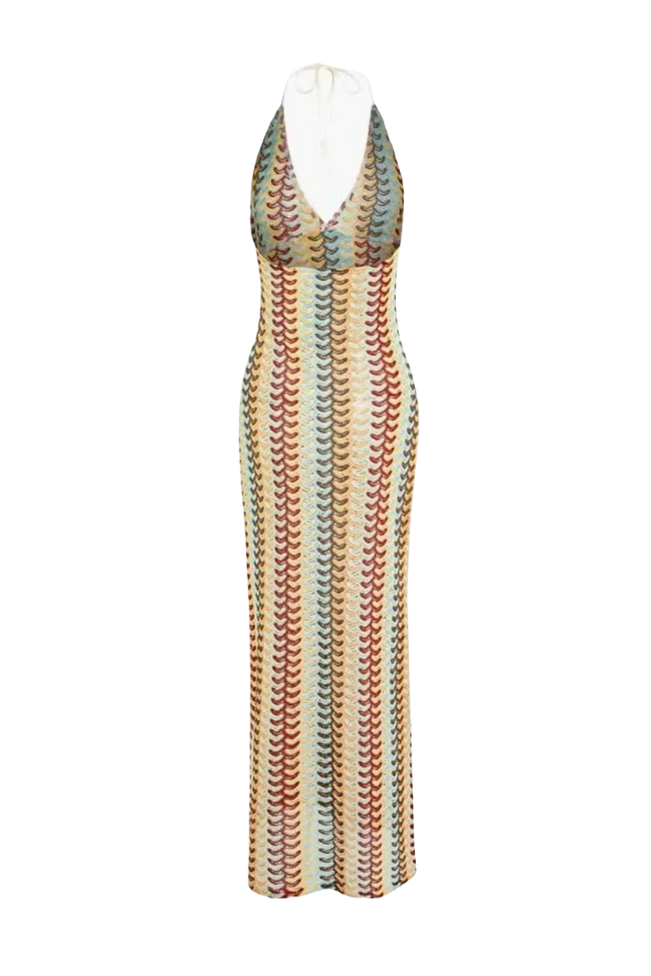 Sunset Waves – Häkel - Maxi Dress im Retro - Style - Miraee Paris
