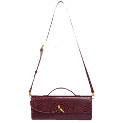 SERENA – Edle Baguette Bag in exotischer Python-Optik – Produktansicht 6 | MIRAÉE PARIS