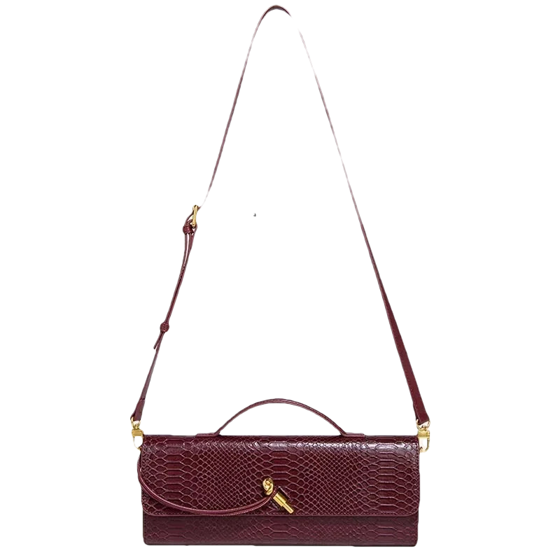 SERENA – Edle Baguette Bag in exotischer Python-Optik – Produktansicht 6 | MIRAÉE PARIS