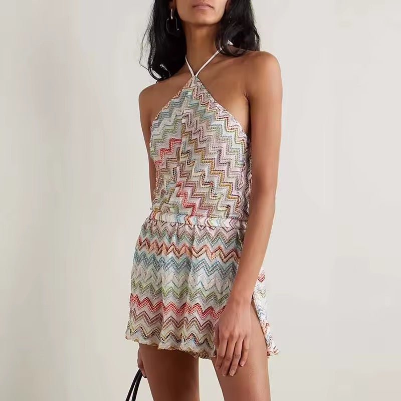 Boho Chic Strandoverall – Häkel - Jumpsuit mit Muster - Miraee Paris