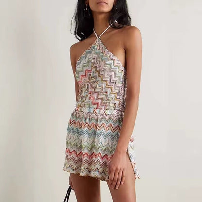 Boho Chic Strandoverall – Häkel - Jumpsuit mit Muster - Miraee Paris