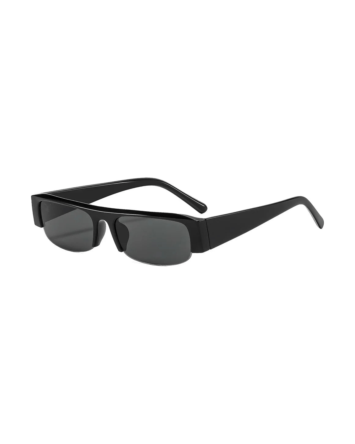 MIRAEE-UNIFORM-2026 | CAMILLE – Vintage Sonnenbrille Damen UV400 – Schwarz/schwarz – freigestellte Produktansicht auf weißem Hintergrund