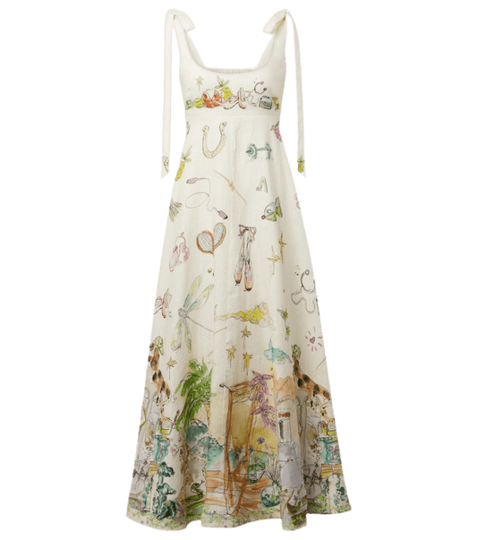 Capri Mood – Luftiges Trägerkleid mit Print - Miraee Paris