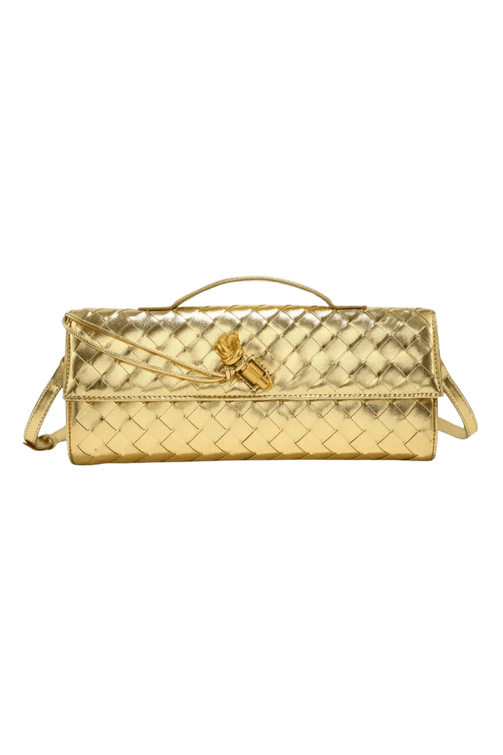 CELESTE – Handgewebte Mini‑Clutch - Miraee Paris