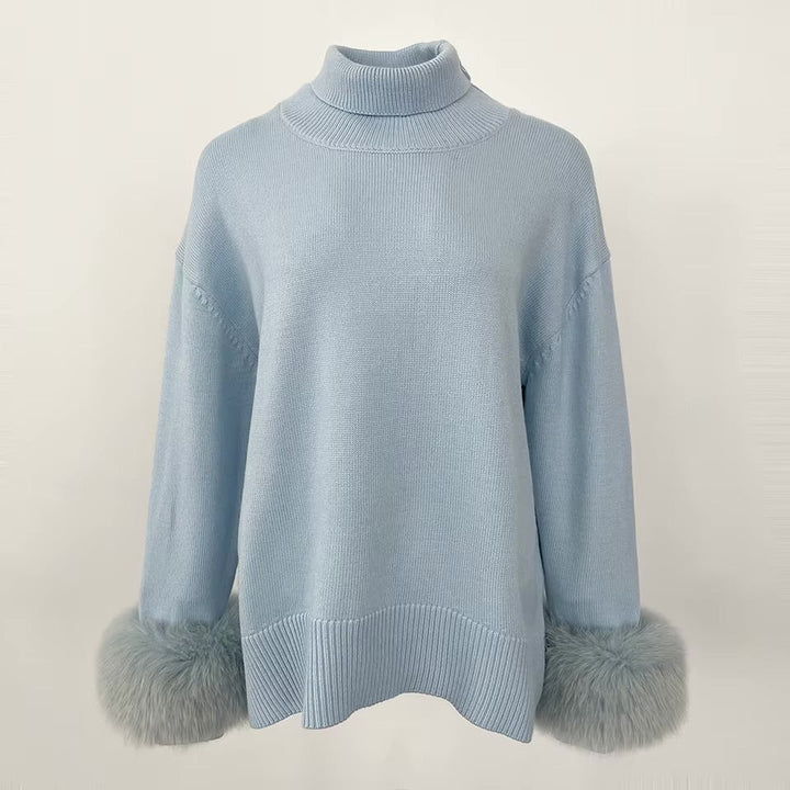 CELESTINE - Pullover mit Fellärmel - Miraee Paris