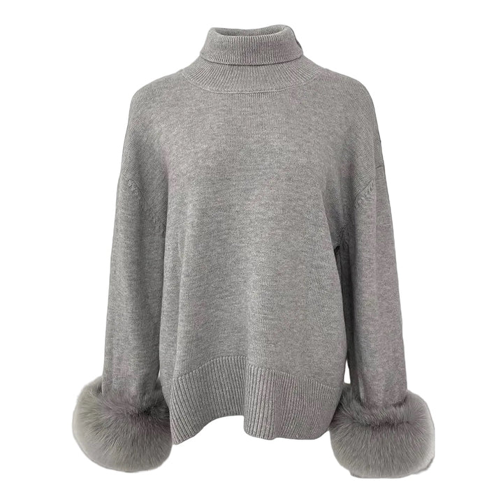 CELESTINE - Pullover mit Fellärmel - Miraee Paris