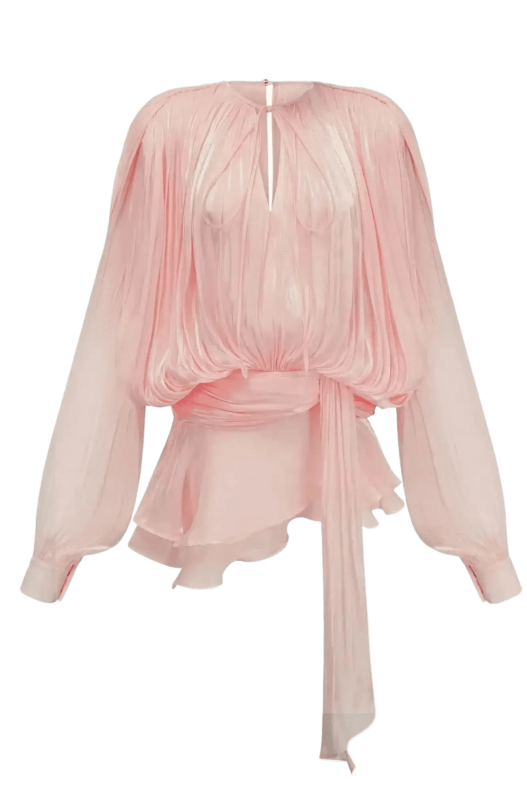 Celina Plissee Kleid in Roséglanz - Miraee Paris