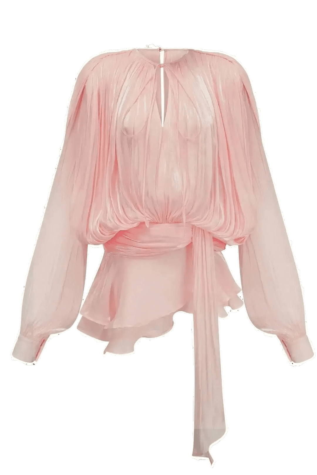 Celina Plissee Kleid in Roséglanz - Miraee Paris