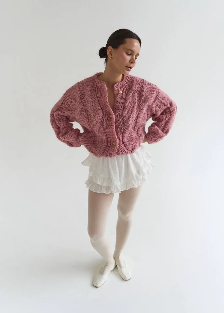 Chunky Knit Cardigan „Amelia“ - Miraee Paris