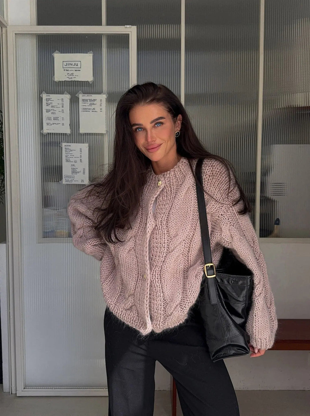 Chunky Knit Cardigan „Amelia“ - Miraee Paris
