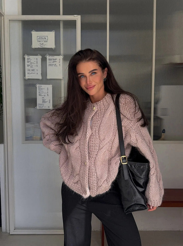 Chunky Knit Cardigan „Amelia“ - Miraee Paris
