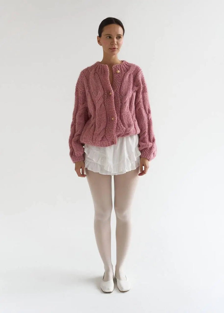 Chunky Knit Cardigan „Amelia“ - Miraee Paris