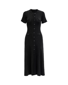 MIRAEE-UNIFORM-2026 | CLARA – Elegantes Damenkleid für jeden Anlass – Schwarz – freigestellte Produktansicht auf weißem Hintergrund