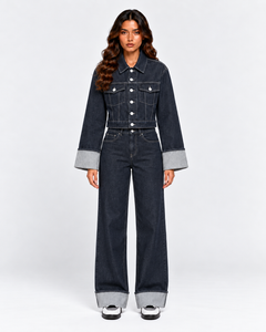 DENIM DUO Jeansset – Vorderansicht am SIENNA Model
