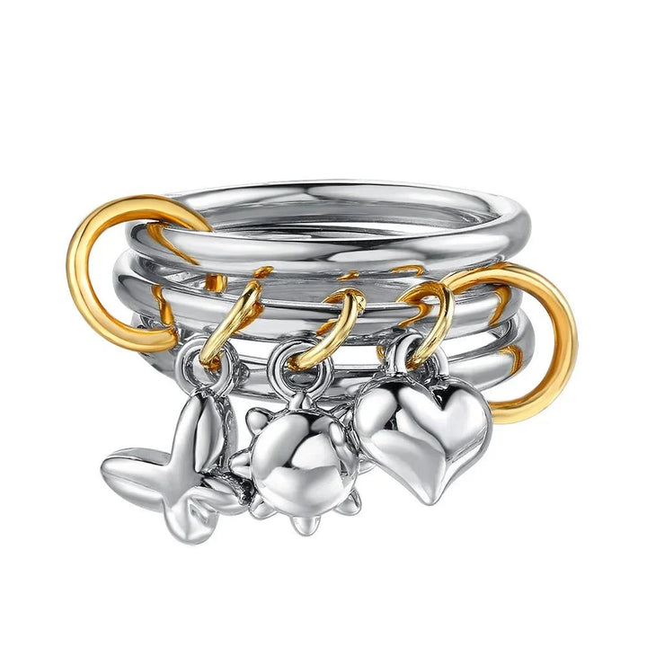 ELARA – Golden Charm Ring - ZAYVI