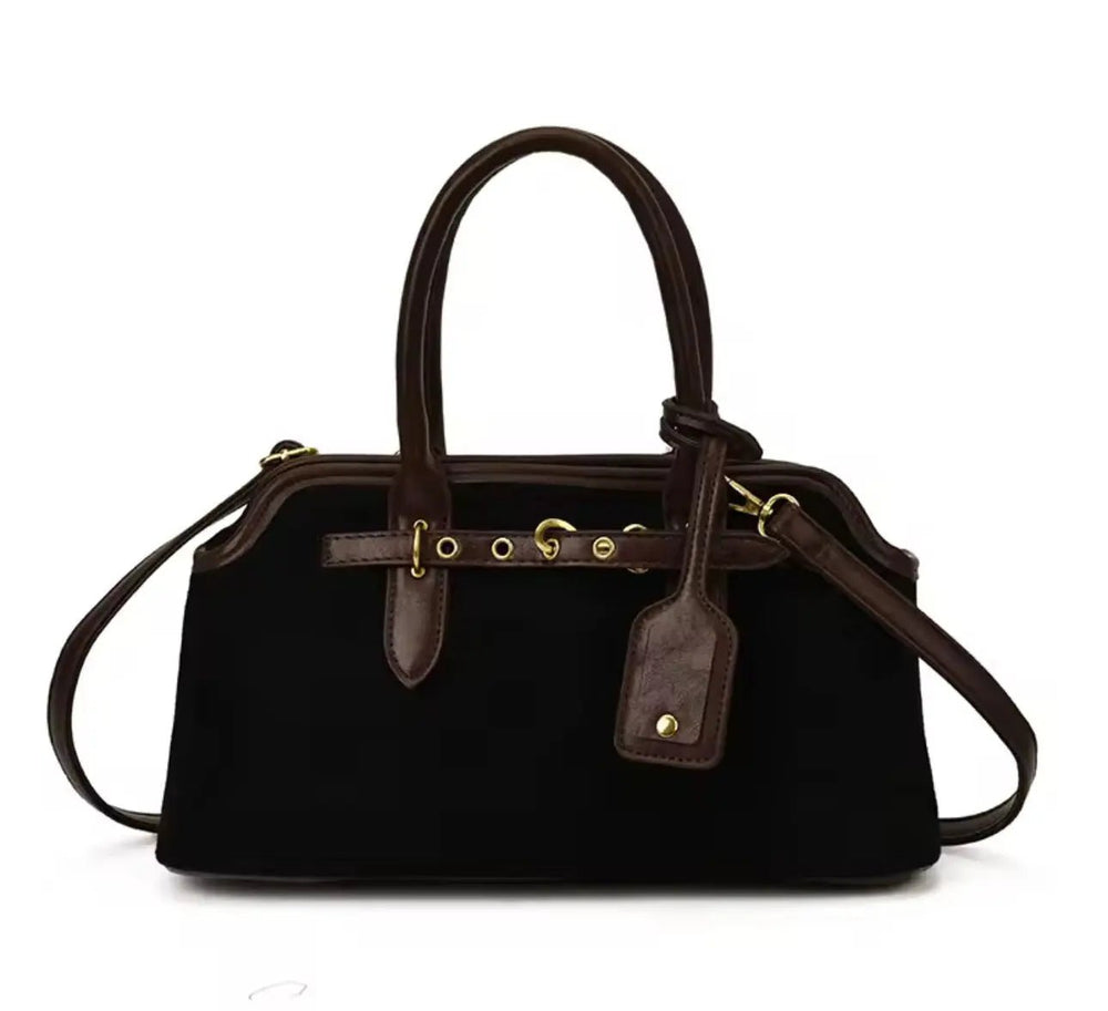 Elegante Damenhandtasche aus Wildleder – Milano Classic Bag - Miraee Paris