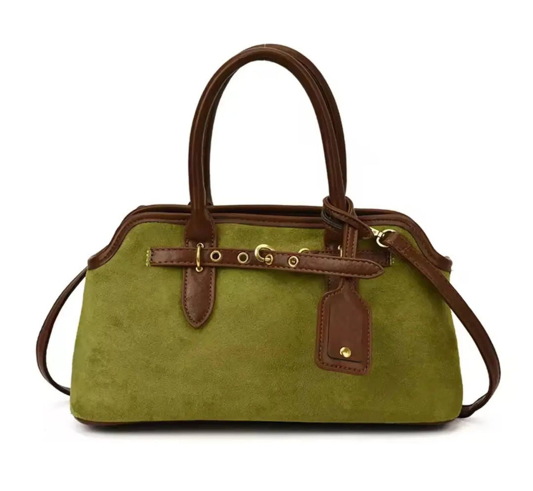 Elegante Damenhandtasche aus Wildleder – Milano Classic Bag - Miraee Paris