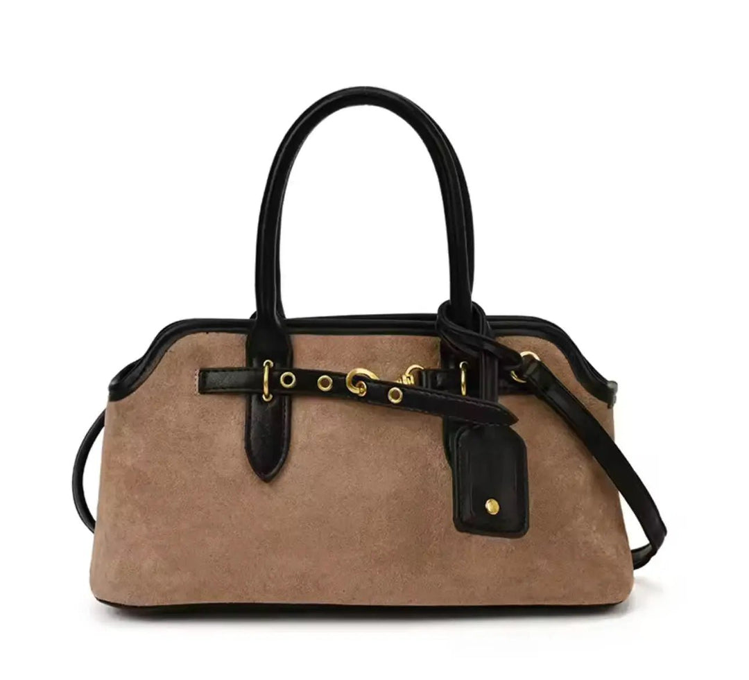Elegante Damenhandtasche aus Wildleder – Milano Classic Bag - Miraee Paris