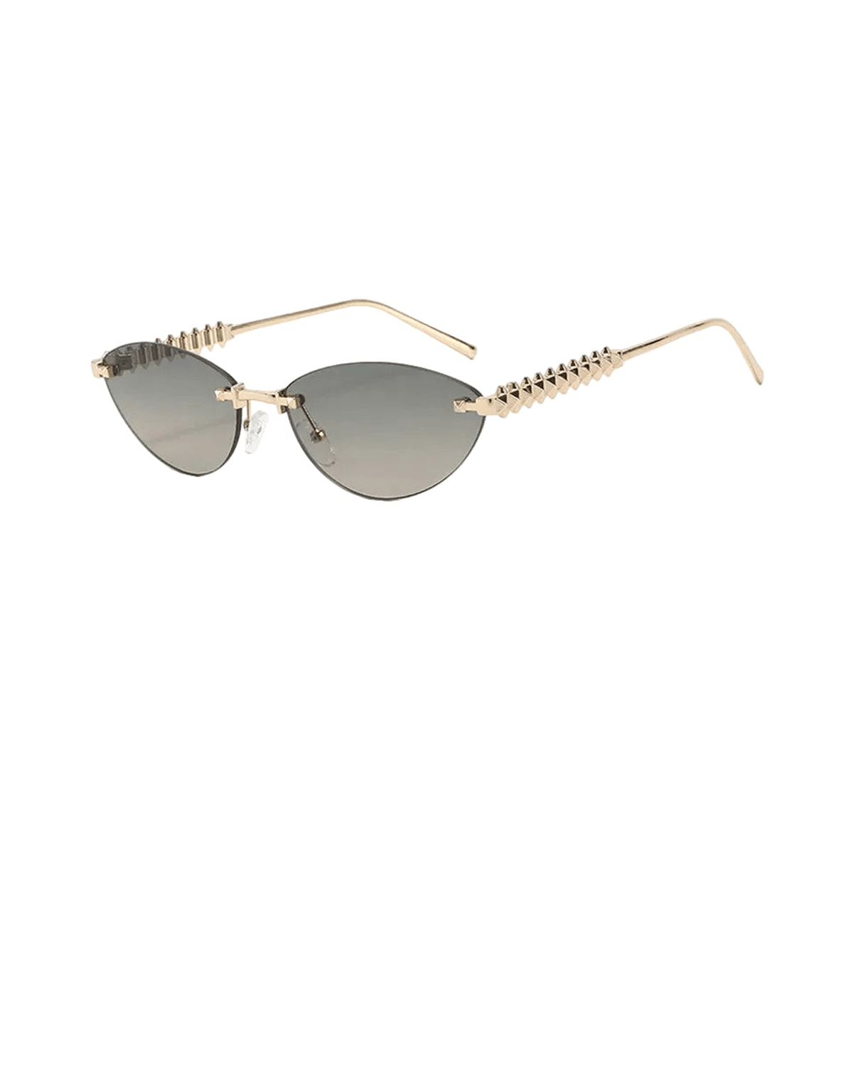 MIRAEE-UNIFORM-2026 | Élodie Cat-Eye Sonnenbrille – Grau – freigestellte Produktansicht auf weißem Hintergrund