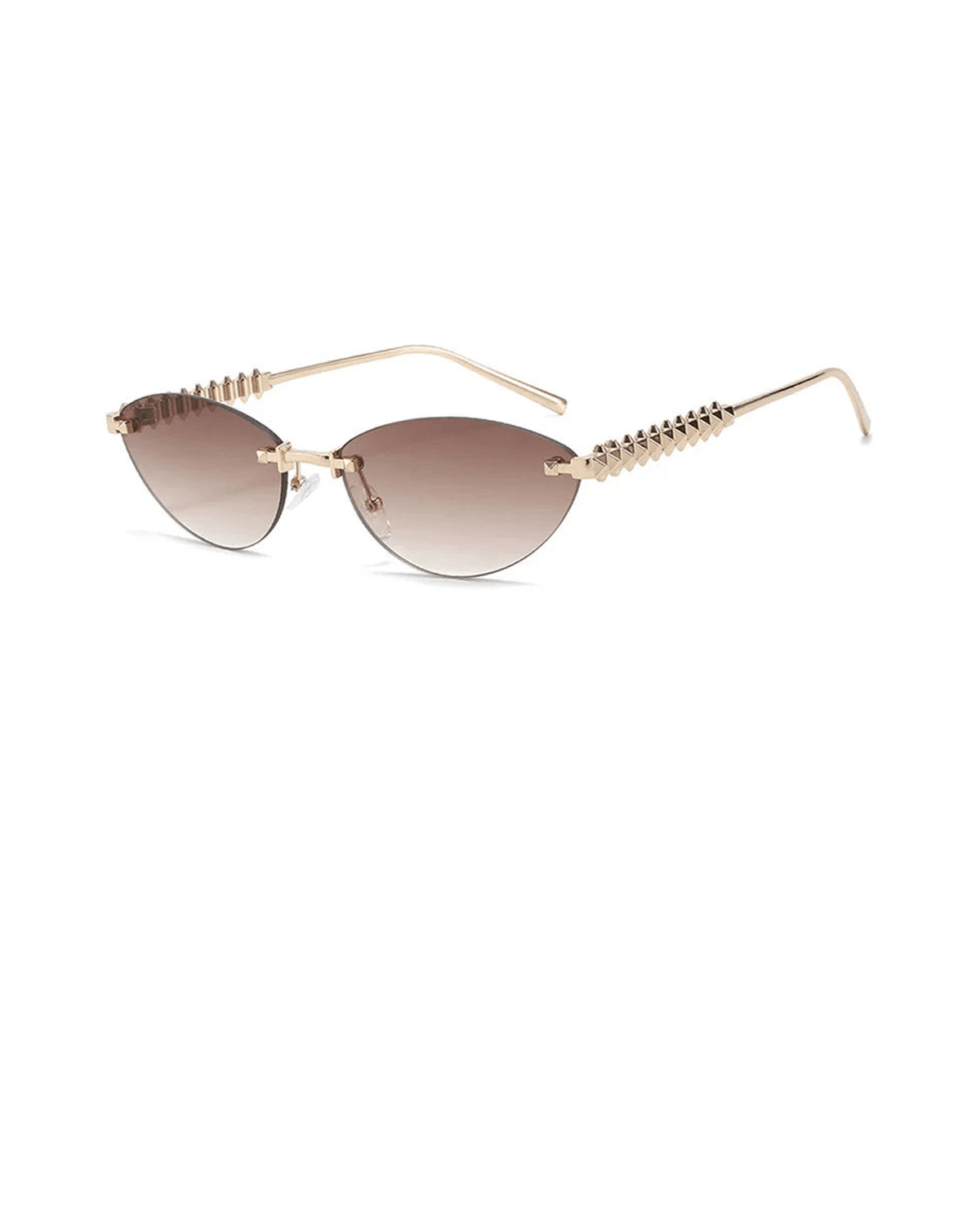 MIRAEE-UNIFORM-2026 | Élodie Cat-Eye Sonnenbrille – Braun – freigestellte Produktansicht auf weißem Hintergrund