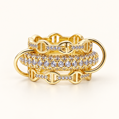 Élodie Zirkonia Ring – Goldfassung und Steinbesatz im Detail