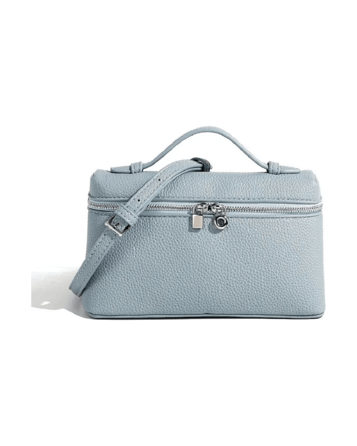 MIRAEE-UNIFORM-2026 | ÉLOISE – Elegante Mini Schulter- & Umhängetasche – Blau – freigestellte Produktansicht auf weißem Hintergrund