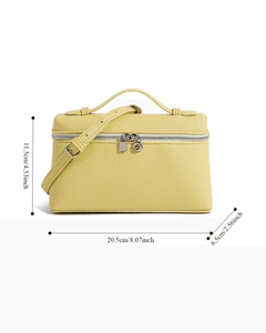 MIRAEE-UNIFORM-2026 | ÉLOISE – Elegante Mini Schulter- & Umhängetasche – Gelb – freigestellte Produktansicht auf weißem Hintergrund