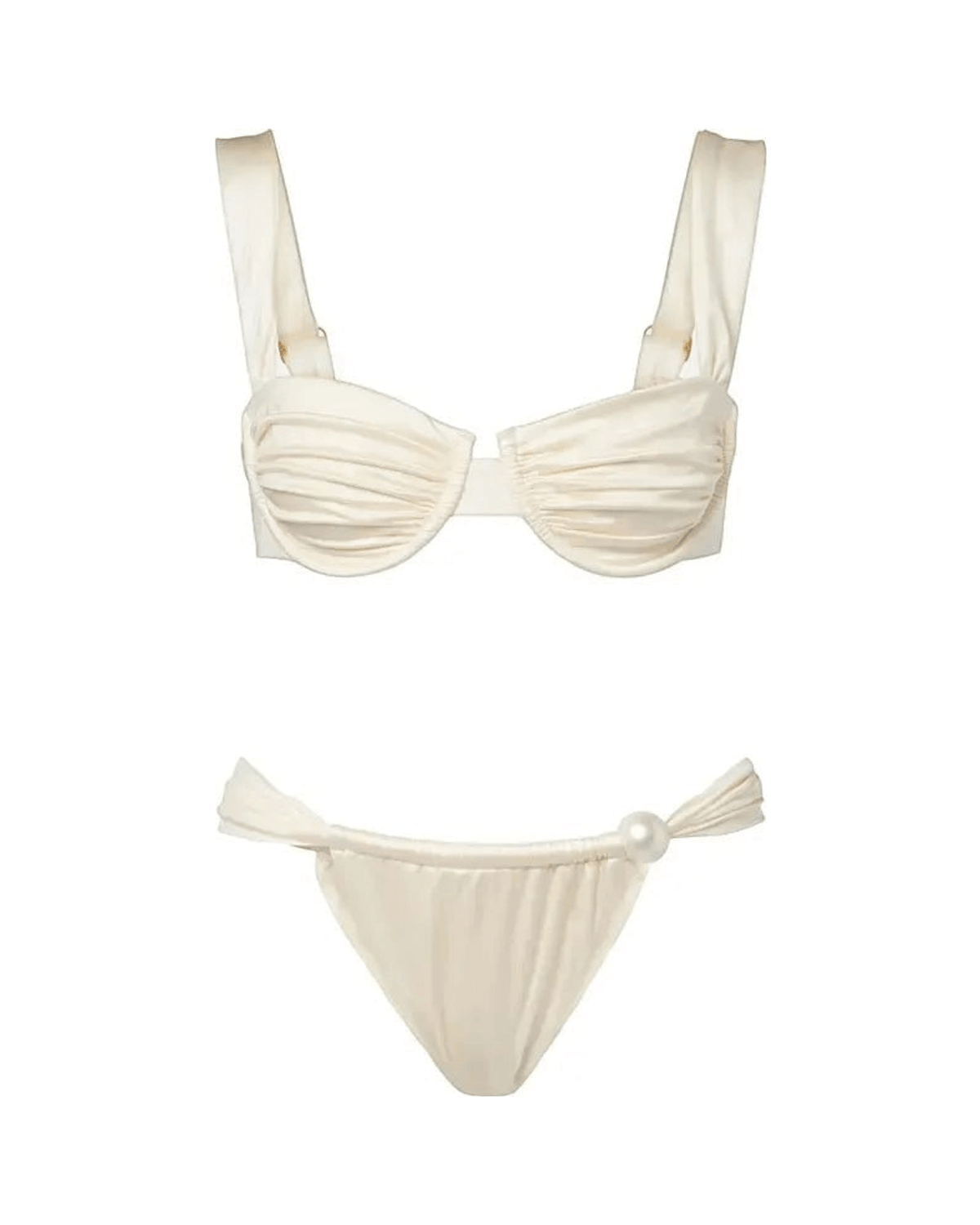 MIRAEE-UNIFORM-2026 | EMMA PEARL – Elegantes Bikini-Set mit Rock – Bikini – freigestellte Produktansicht auf weißem Hintergrund