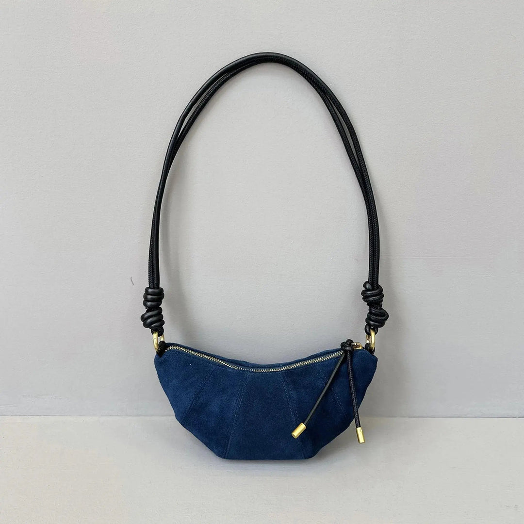 Italian suede shoulder bag “Luna” - Miraee Paris