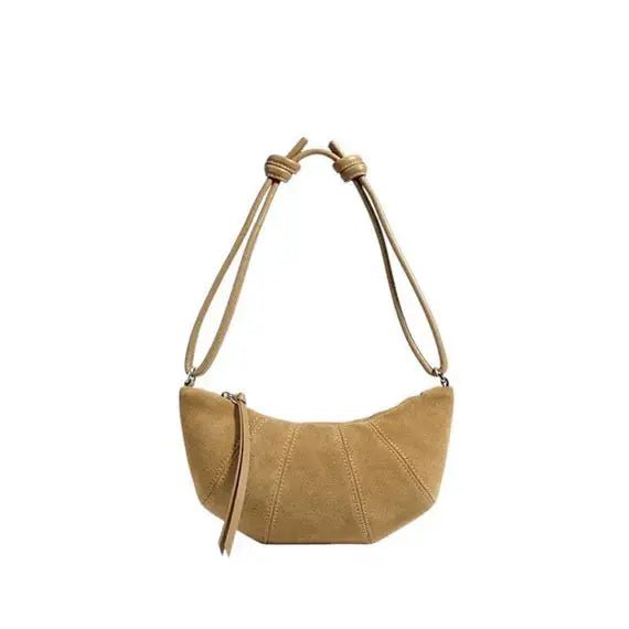 Italian suede shoulder bag “Luna” - Miraee Paris