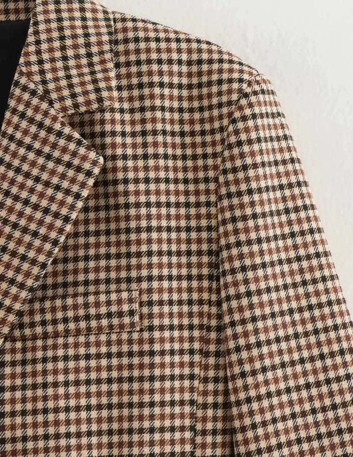 Klassischer Karo Blazer - Miraee Paris