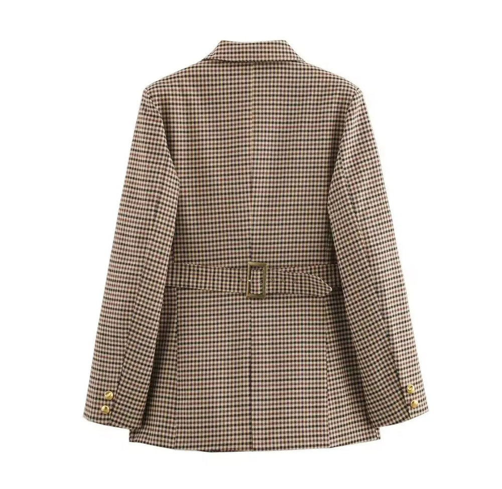 Klassischer Karo Blazer - Miraee Paris