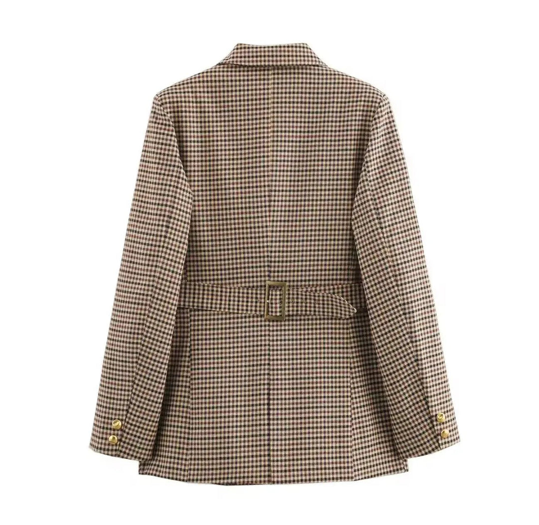 Klassischer Karo Blazer - Miraee Paris