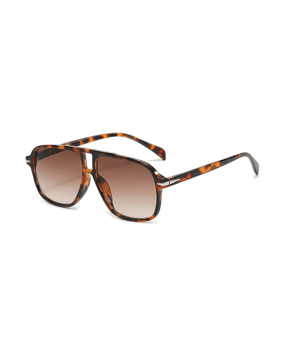 MIRAEE-UNIFORM-2026 | Leopard Pilot Sonnenbrille – Leopard tea gradient/As the picture – freigestellte Produktansicht auf weißem Hintergrund