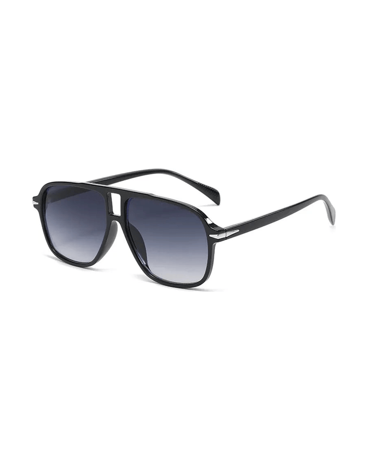 MIRAEE-UNIFORM-2026 | Leopard Pilot Sonnenbrille – Black gray gradient/As the picture – freigestellte Produktansicht auf weißem Hintergrund
