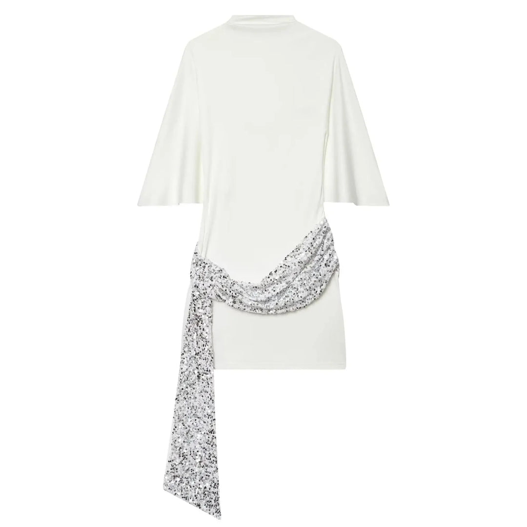 LUMI – Elegantes Pailletten-Minikleid mit weiten Ärmeln - ZAYVI