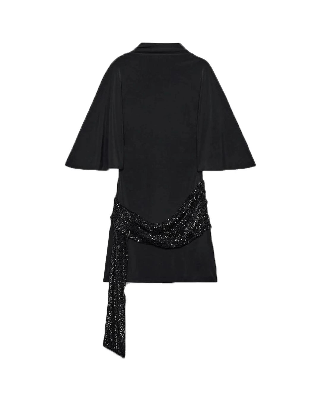 MIRAEE-UNIFORM-2026 | LUMI – Elegantes Pailletten-Minikleid mit weiten Ärmeln – 2 – freigestellte Produktansicht auf weißem Hintergrund