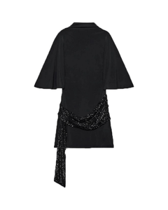 MIRAEE-UNIFORM-2026 | LUMI – Elegantes Pailletten-Minikleid mit weiten Ärmeln – 2 – freigestellte Produktansicht auf weißem Hintergrund