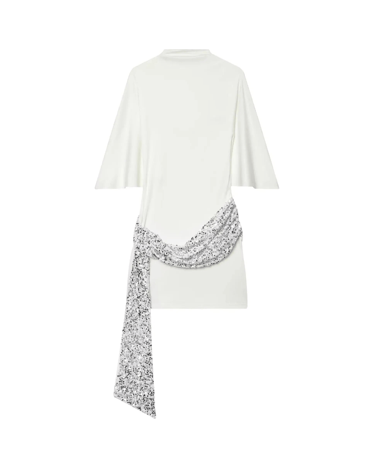 MIRAEE-UNIFORM-2026 | LUMI – Elegantes Pailletten-Minikleid mit weiten Ärmeln – 3 – freigestellte Produktansicht auf weißem Hintergrund