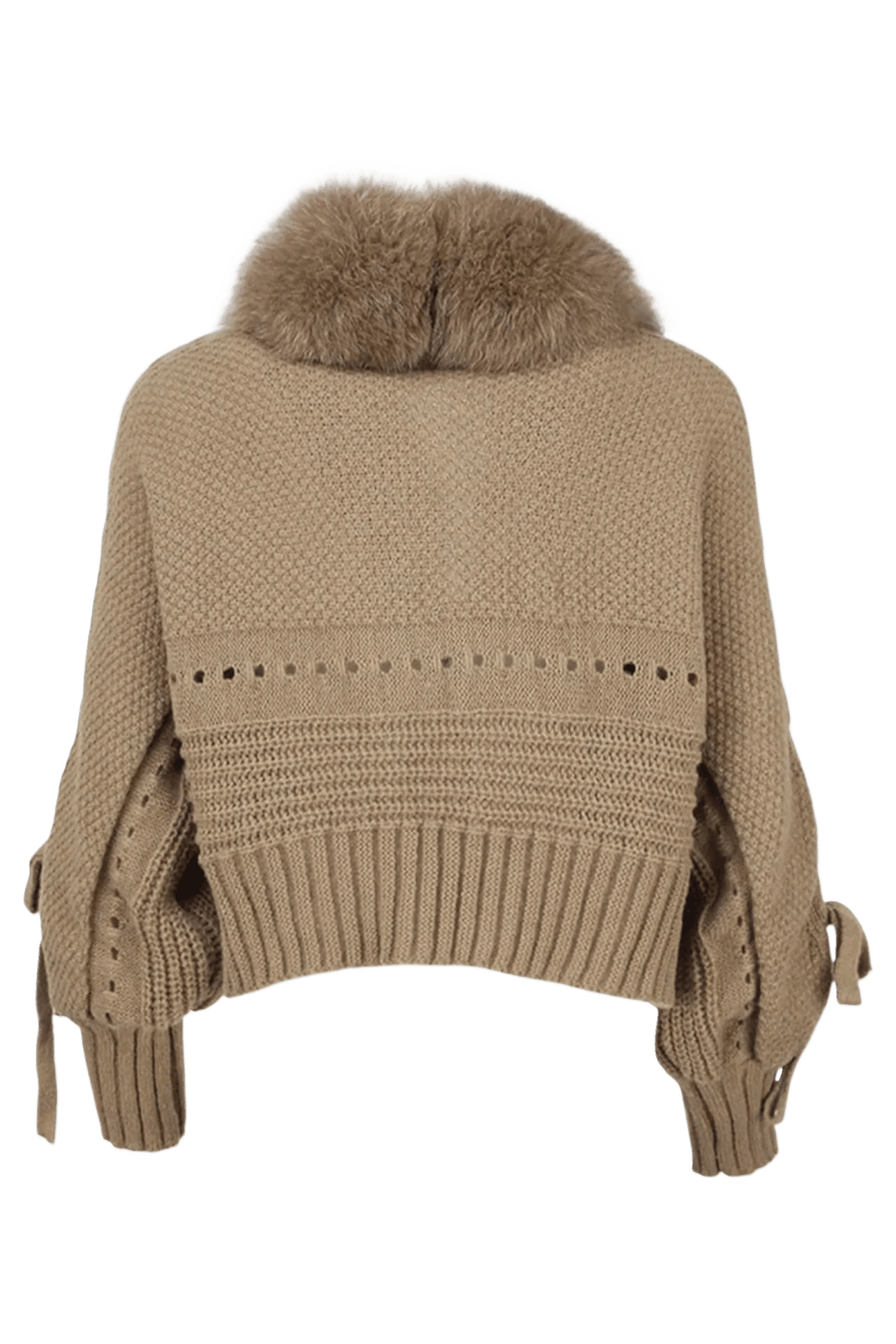 LUMINA – Winter Cardigan mit Kunstpelzkragen - Miraee Paris