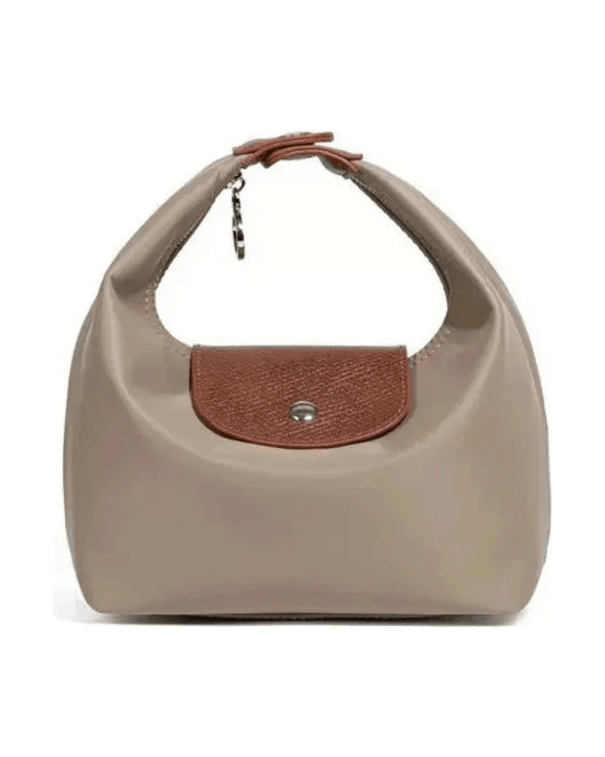 MIRAEE-UNIFORM-2026 | LUNA – Praktische Crossbody Dumpling Bag | Wasserdicht & Geräumig – Khaki – freigestellte Produktansicht auf weißem Hintergrund