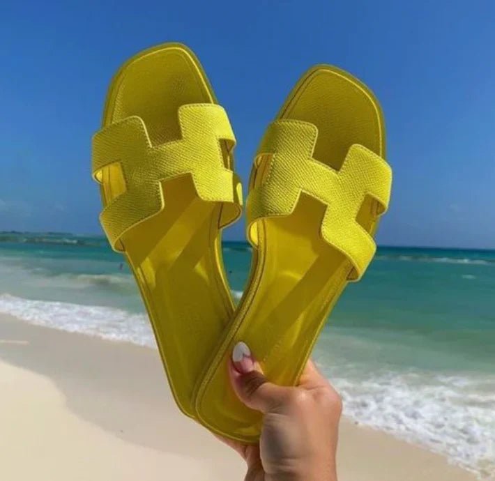 Luna Cut Leather Sandal - Miraee Paris 